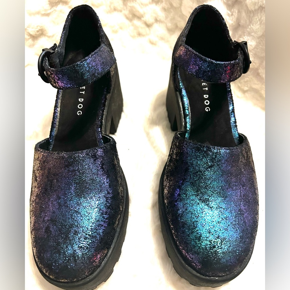 Rocket Dog Mary Jane buckle Multicolor Platform Shoes women’s size 7.5 - Picture 5 of 14